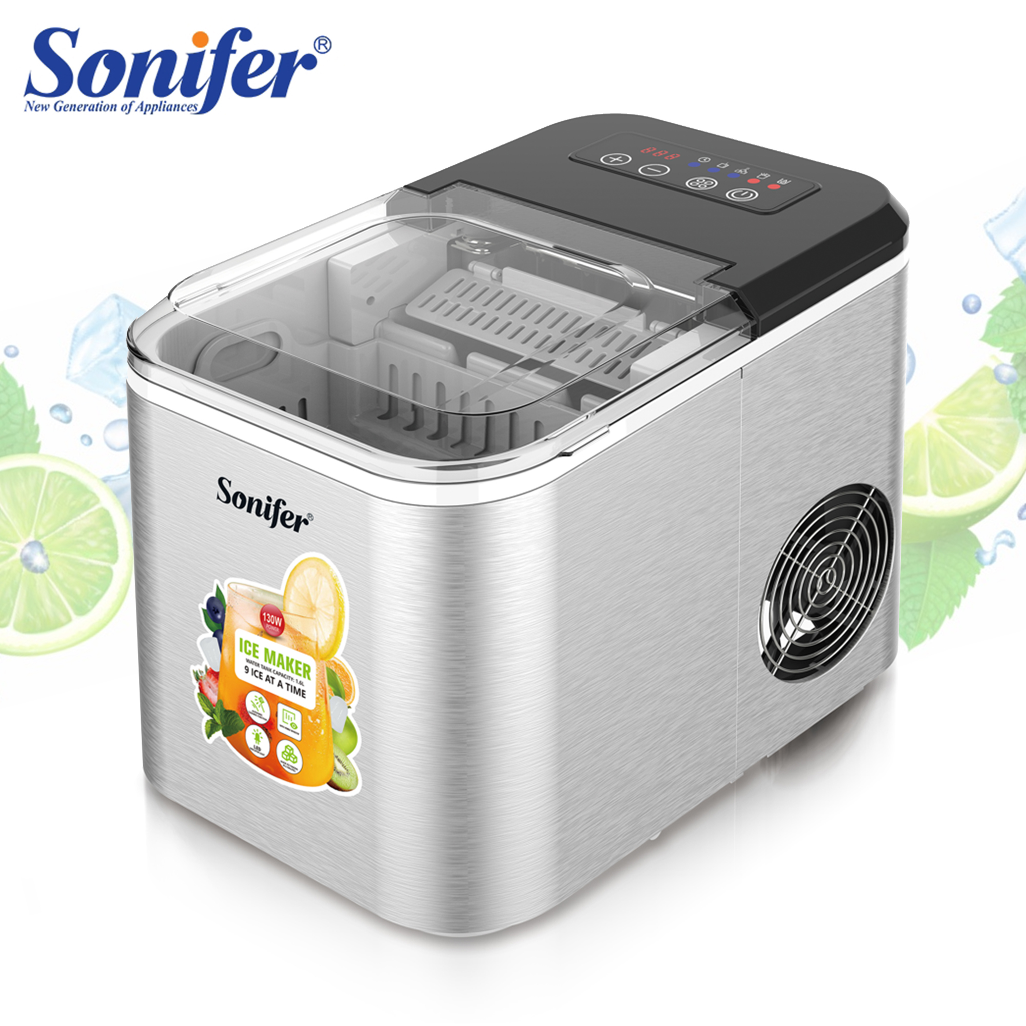 Sonifer SF-6525 Ice Maker with 1.6L Capacity