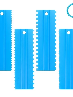 cake decorating combs and scrapers