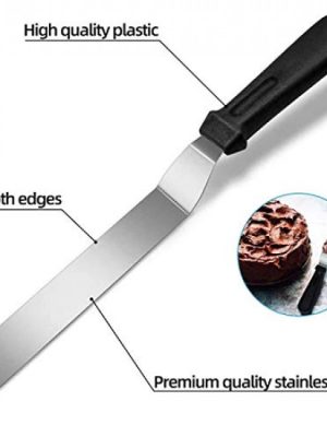 Stainless Steel Angular Palette Knife – Full View