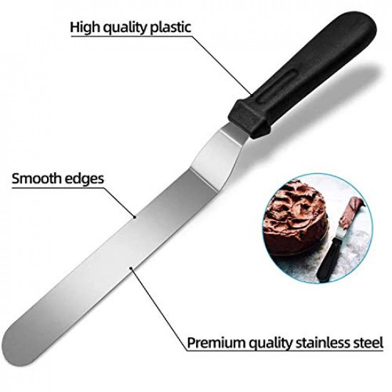 Stainless Steel Angular Palette Knife – Full View